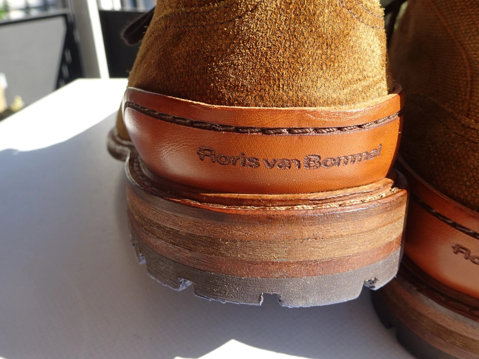 VANS Stivali Floris Van Bommel Goodyear scamosciati Olanda taglia 41 1 3 (7 5 H larghi per nuovi