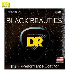DR BKE-11 Black Beauties K3 Coated Electric Guitar Strings 11-50