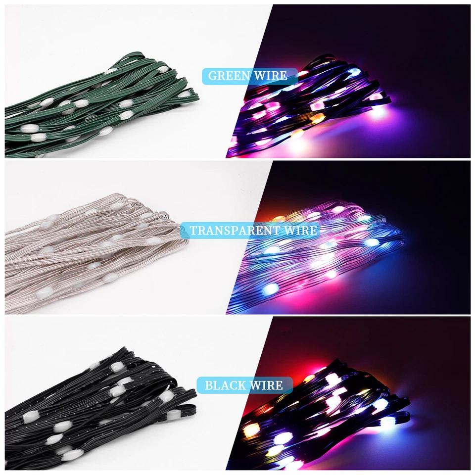 5M 20M LED String Copper Wire Fairy Lights Waterproof 5V Xmas Party Decor Lamp - Image 3 of 4