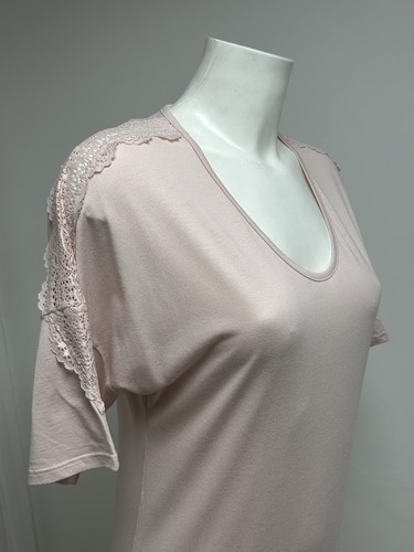 Ex M&S (Day Dreams Duvet Days) Lace Trim Cotton Blend Night Dress Sizes 8-26 - Picture 6 of 6