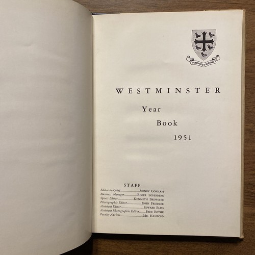 1951 Westminster School Simsbury Connecticut CT Yearbook Education Sports R8 - Imagen 8 de 24