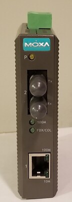 Moxa IMC-21-M-ST Moxa Ethernet to Fiber Media Converter FREE SHIPPING 