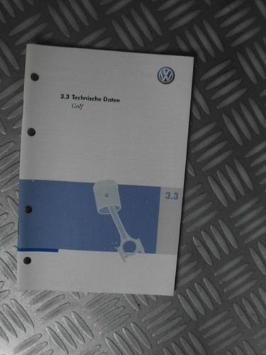 Technische Daten 262.511.GOT.00 VW Golf 2.0 GTI 1K/1KP/5M/1KM