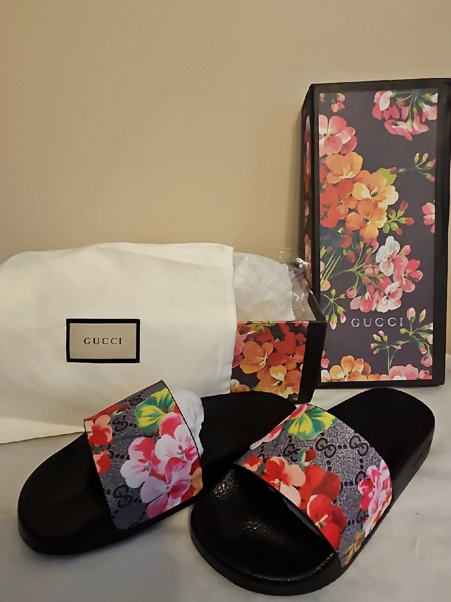 Gucci GG Blooms Supreme Slide Sandal