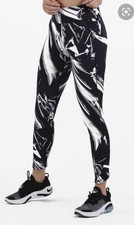 Nike Reflective Graphic Print Epic Black & White Leggings, Size S RRP £150