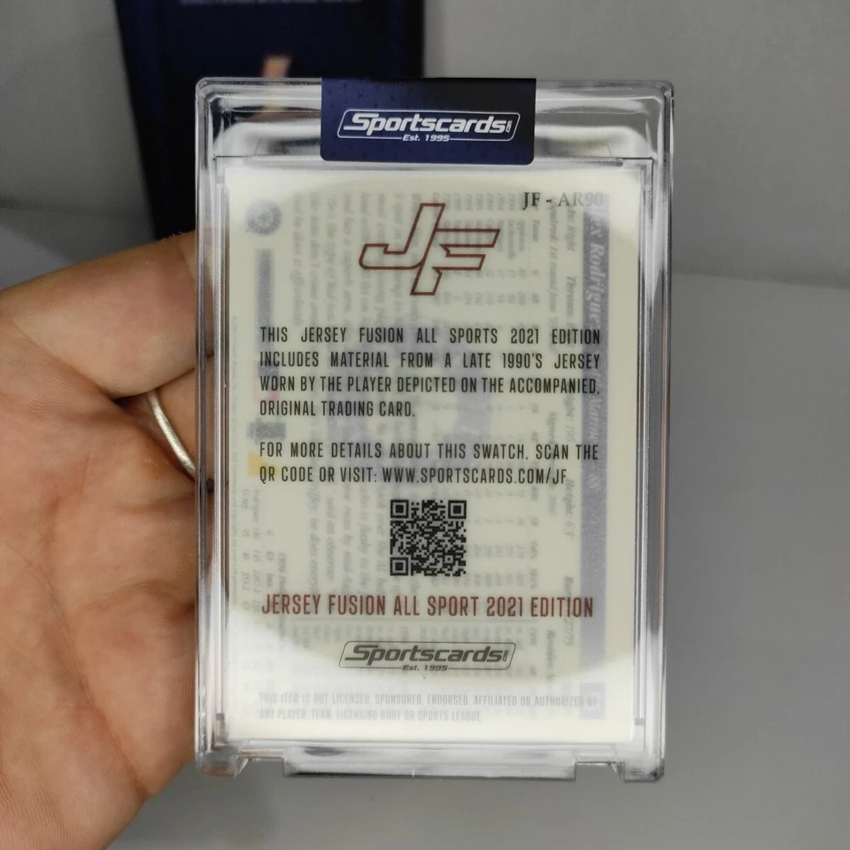 Jersey Fusion Baseball Alex Rodriguez Game Used Patch Swatch Seattle Mariners - Image 4 of 4