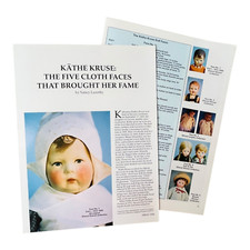 Vintage Kathy Kruse Doll History Articles 8 Pages with Photos