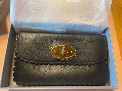 Mulberry Cookie Long locked purse black