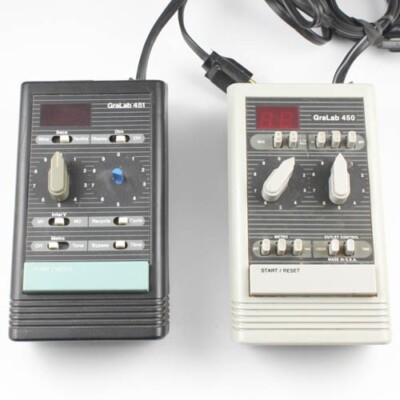 Lot of 2 - GraLab Darkroom Timer - Model 450 & 451 - Digital - Parts/Repair