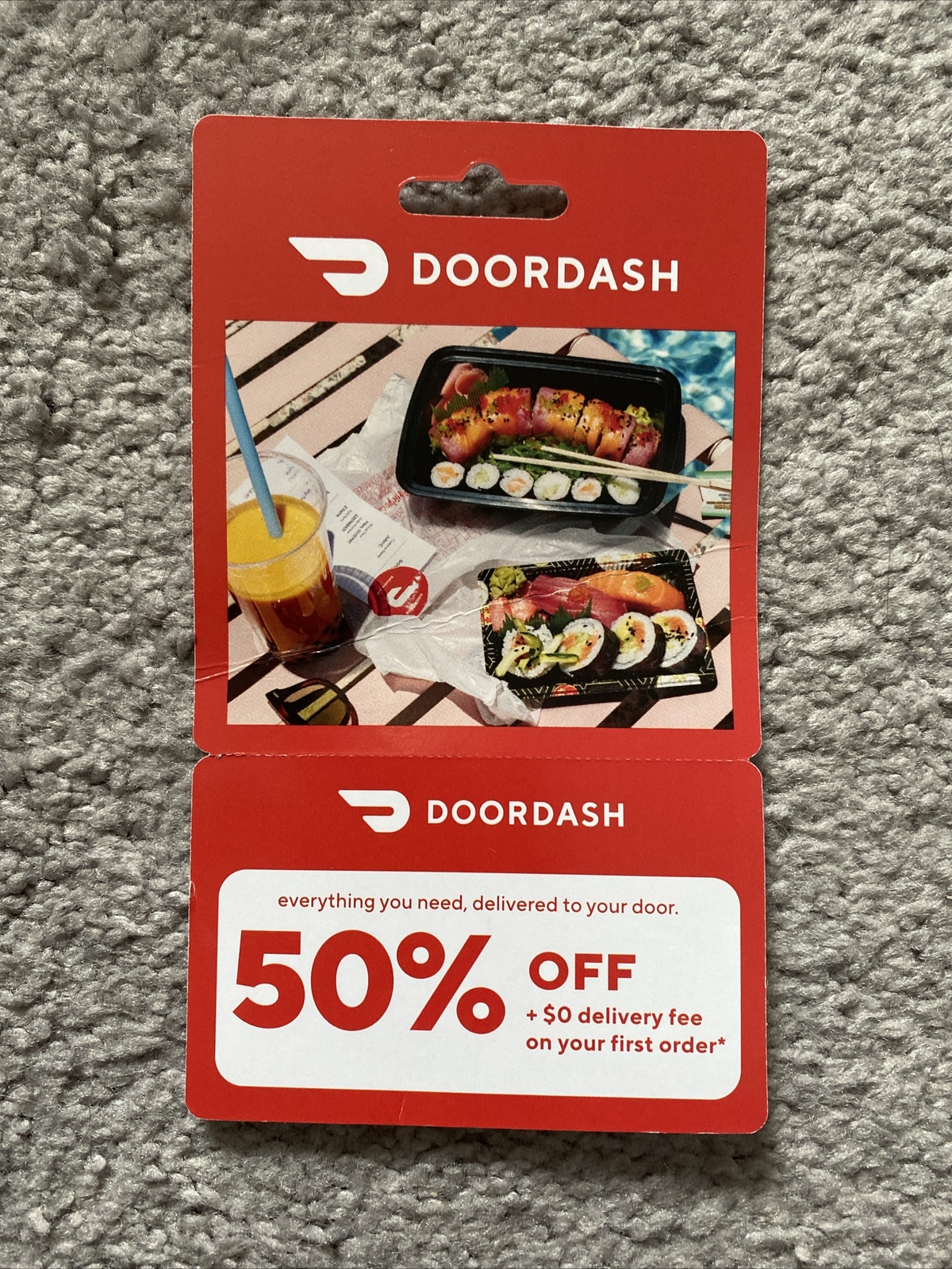 DoorDash 50 Off (up to 10) on 1st order Exp. 6.30.24 QUICK DELIVERY