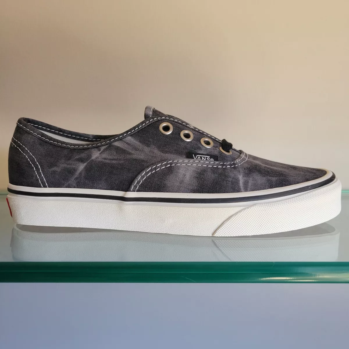 VANS Authentic Denim Destroy Black Wash (Size Men's 5.5