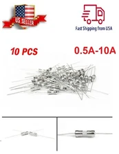 10qt Ceramic Axial Lead Fuse T0.5A-T15A  250V 3.6*10mm Miniature Fuses