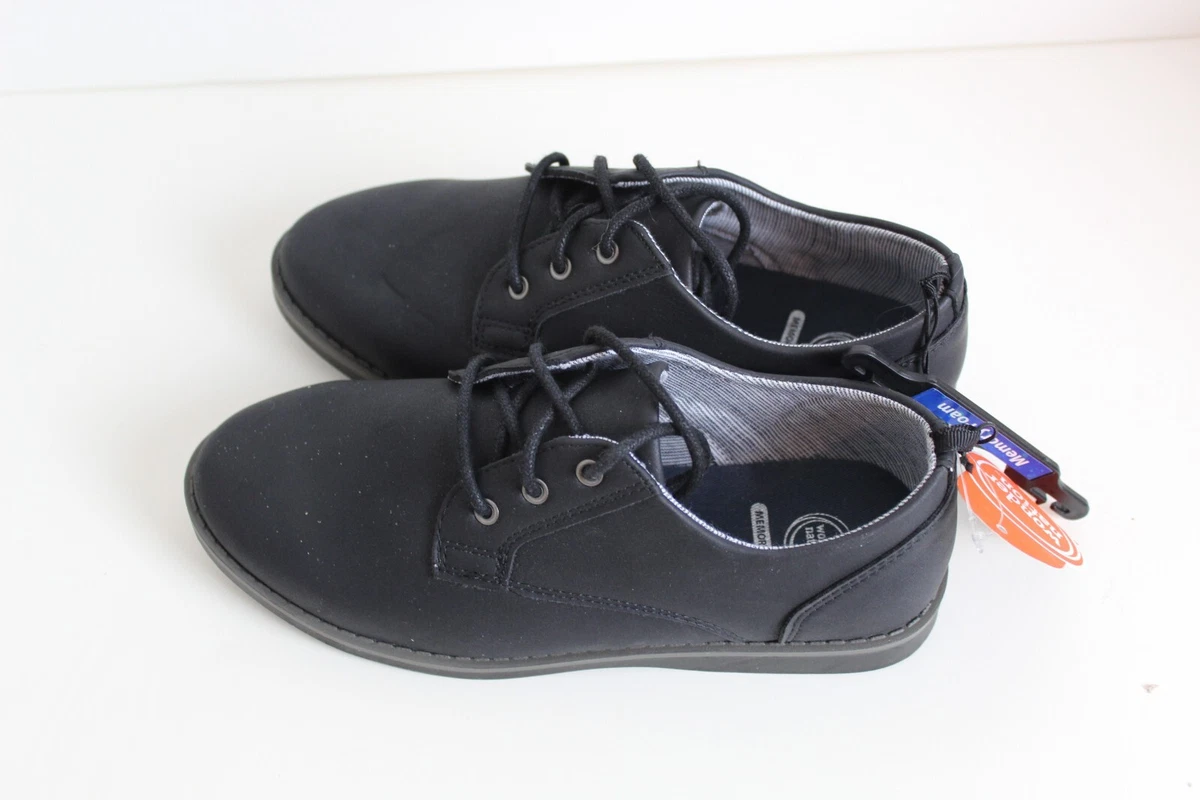 Wonder Nation Black Memory Foam Youth Oxford Shoes Size 3 NWT eBay