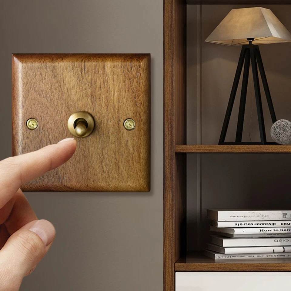 Retro Wall Lamp Home Light Switch Toggle Switch 86mm Brass Lever - image 4 of 4