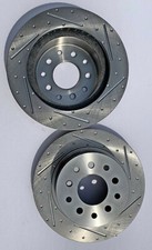 Pem Slotted Street Rod Rear Brake Rotors 11 14 Od X .960 Wide - Pair