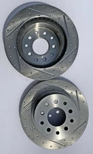 PEM Slotted Street Rod Rear Brake Rotors 11 1/4" OD x .960" wide - PAIR