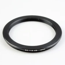 Unbranded 55-46mm Step-Down Adapter Ring New Old Stock
