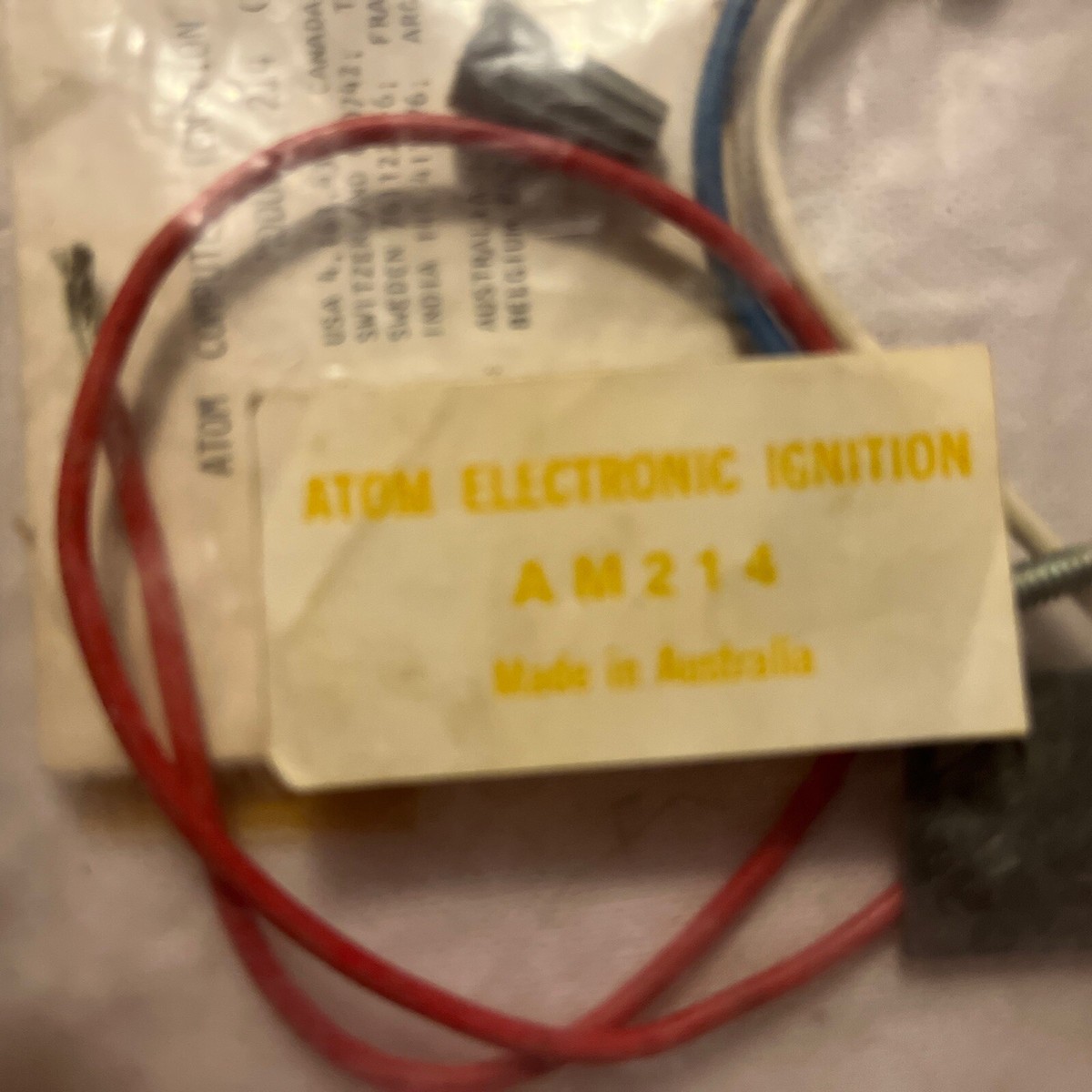 NOS ATOM COMPUTER IGNITION MODULE 214 YELLOW FOR OUTDOOR
