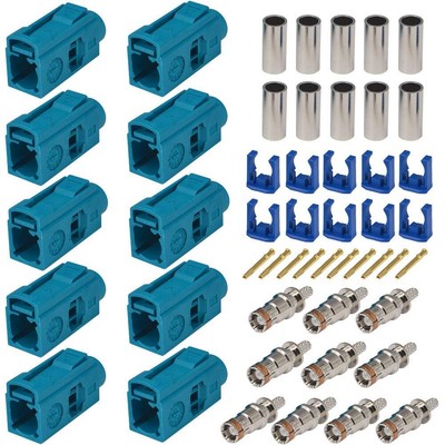 GPS Antenna Fakra Adapter Fakra Z Female Crimp Connector Fakra Z Waterblue/50...