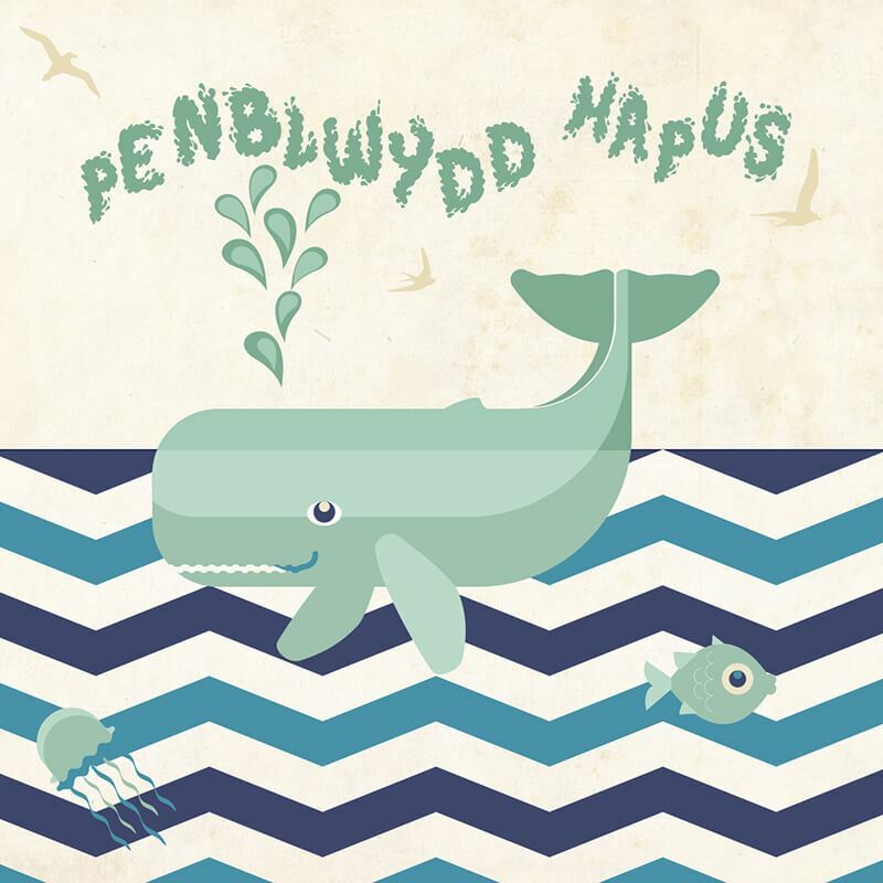 Pili Pala Welsh Birthday Greetings Card with Envelope Penblwydd Hapus