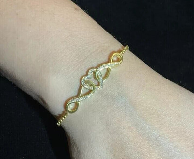 2Ct Round Cut Lab-Created Diamond Women's Bolo Bracelet 14K Yellow Gold Plated