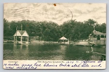c1905 Lake Dock Diving Board Doling Park  Springfield Missouri P405