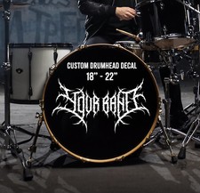 Custom Bass Drum Decal - Design Your Own Bass Drum Head for Your Band