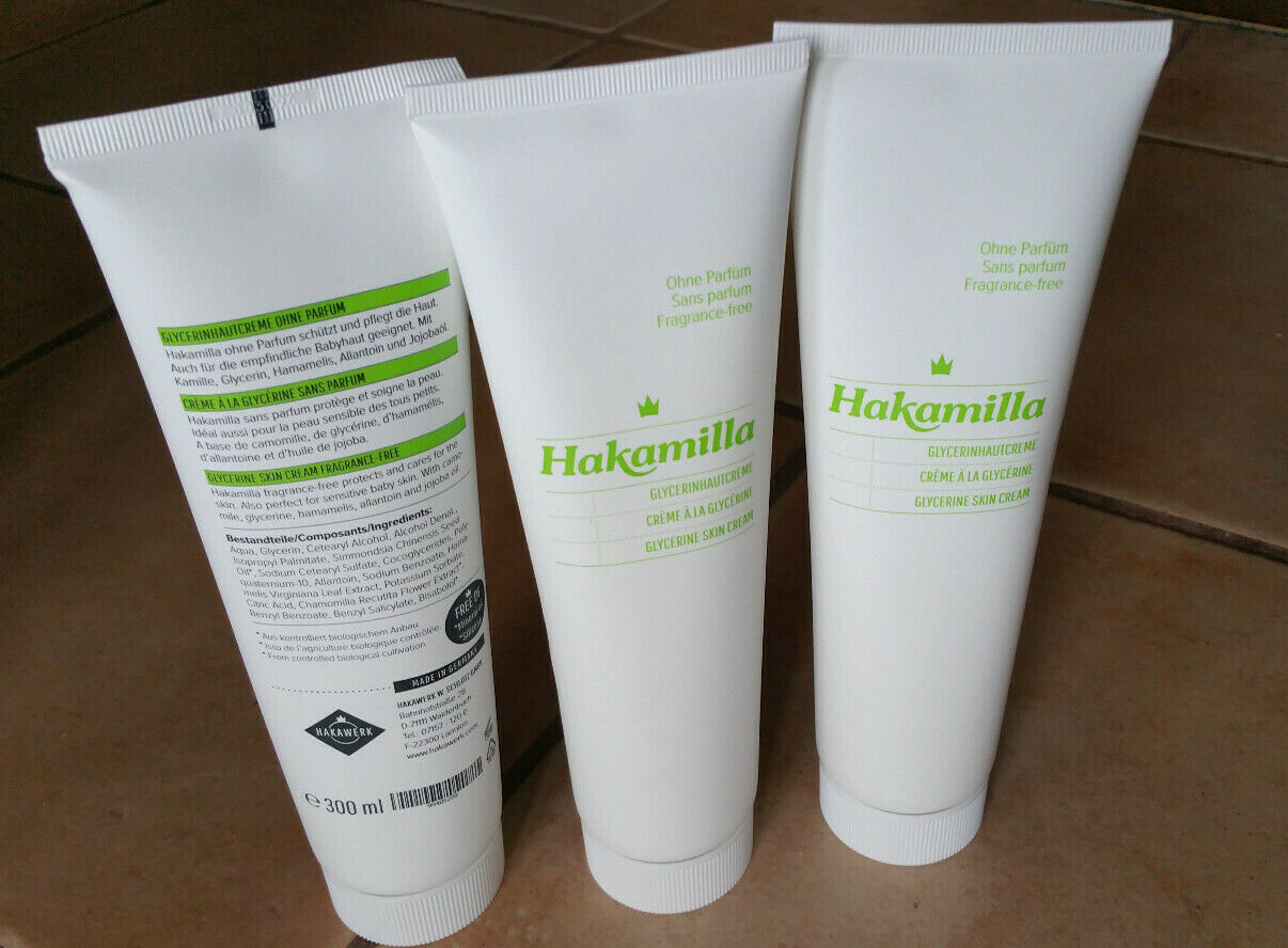 HAKAMILLA Hautcreme 2x 300 ml Baby Kamille ohne PARFÜM Handcrem Hakawerk