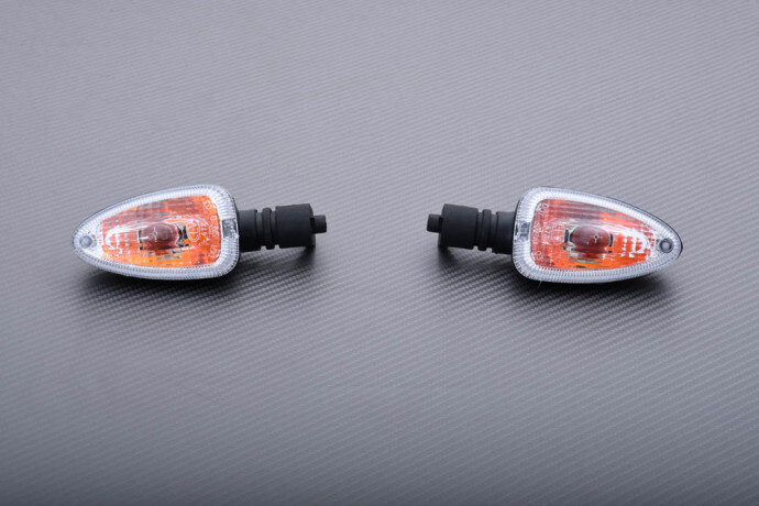 Clignotants BMW G310R 2016-2020 transparents pour remplacer des optiques cassées