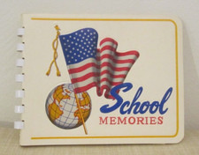 Vintage School Memories Photo Album Scrapbook Memory Book Unused Delmar Studios