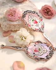 Flower Knows Strawberry Rococo Hand Mirror 3 Colors NEW IN BOX.