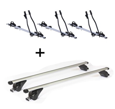 3x Fahrradträger SAGITTAR+Dachträger KING1 für Mitsub Eclipse Cross 5Tür ab18