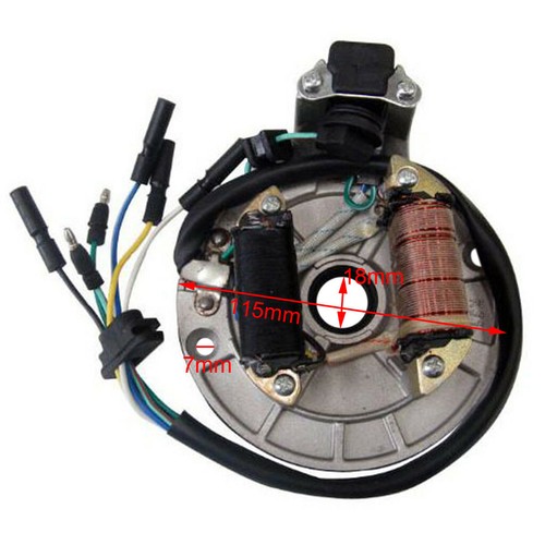 WOOSTAR Connettore Statore Magnete 3 Spine Per Moto Dirt Pit Bike ATV - 2 Pezzi, Ricambio Universale - 2