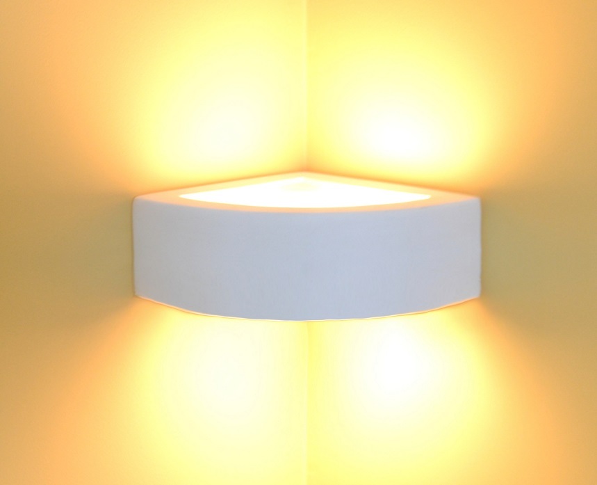 Leuchte Flurlampe Omega Keramik Wandlampe Ecklampe Wandleuchte 