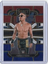2024 Panini Select WWE #14 Carmelo Hayes Red and Blue