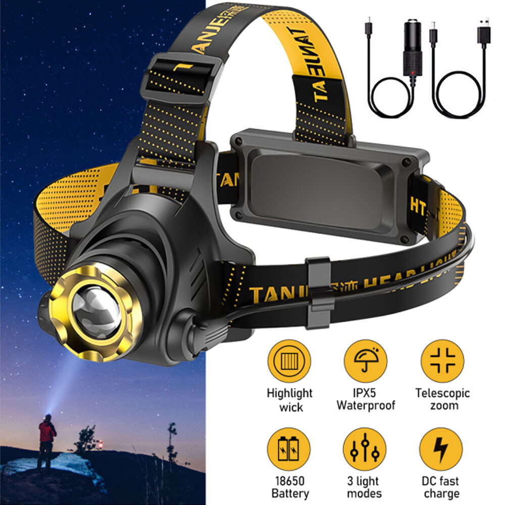 best rechargeable head flashlight High Power LED Headlamp free attachment to metal surfaces The 7 Best Rechargeable Flashlights,