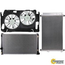 Electric Radiator Condenser Cooling Fan Kit For 2009-2012 Toyota RAV4 3.5L V6