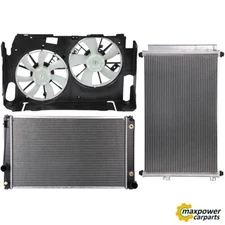 Electric Radiator Condenser Cooling Fan Kit For 2009-2012 Toyota RAV4 3.5L V6