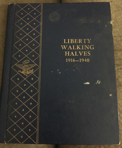 9423 LIBERTY WALKING HALVES 1916-1940 WHITMAN Empty Coin Album Used
