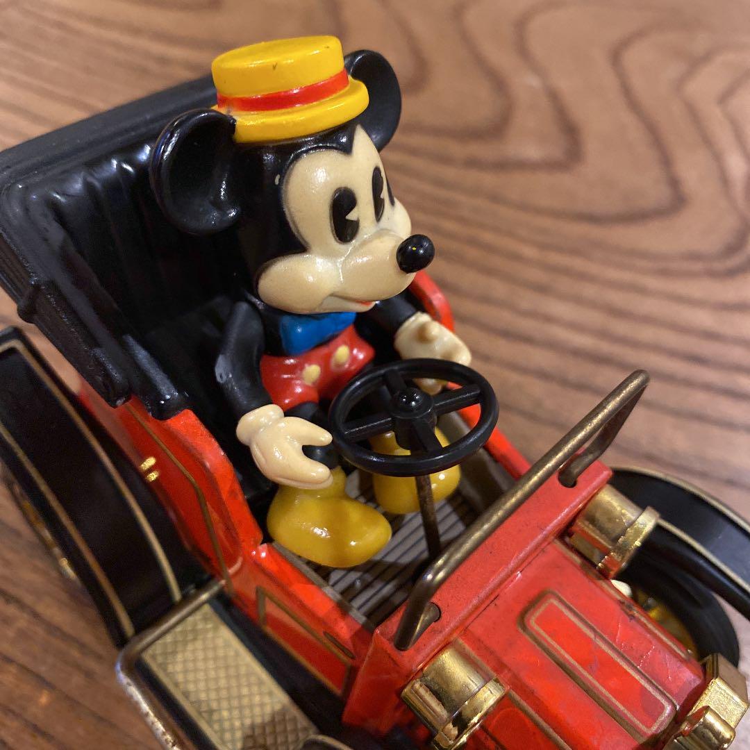 Mickey Mouse Tinplate Car Toys Disney Masudaya Vintage Antique Japan