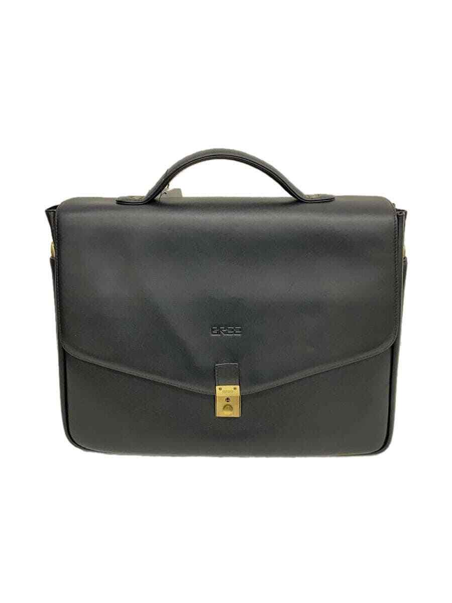 BREE business bag 2way briefcase leather black plain from BREE business bag 2way briefcase leather black plain from