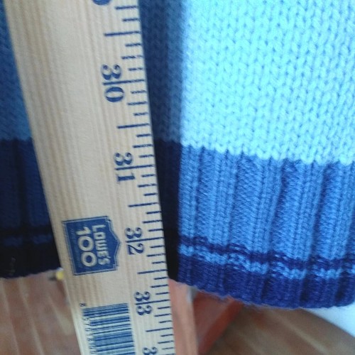 NWT Northern Explosion Mens Polar Series Blue Striped Long Sleeve XL Sweater.. - Picture 7 of 9