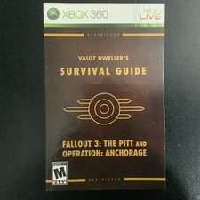 Fallout 3: The Pitt and Operation: Anchorage Xbox 360 Instruction Manual Only