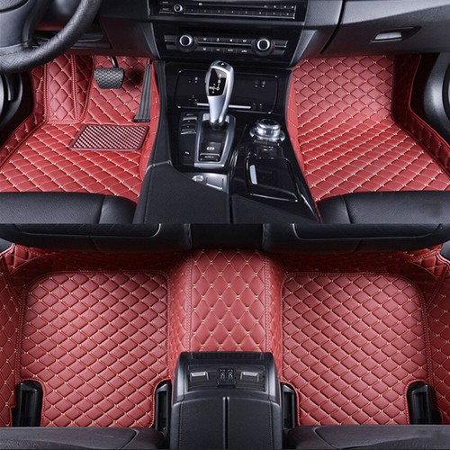 Right Hand Driving Custom Made Tailored Interior Car Floor Mat Luxury PU Leather - Picture 11 of 17