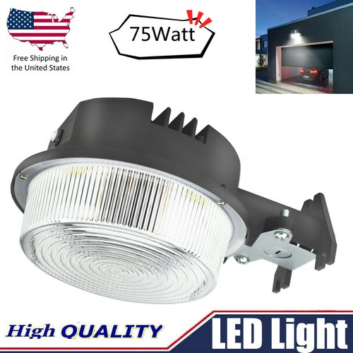 75W DUSK TO DAWN LED BARN STREET POLE LIGHT SHOE BOX OUTDOOR SECURITY WALL PACK - 第 1/11 張圖片