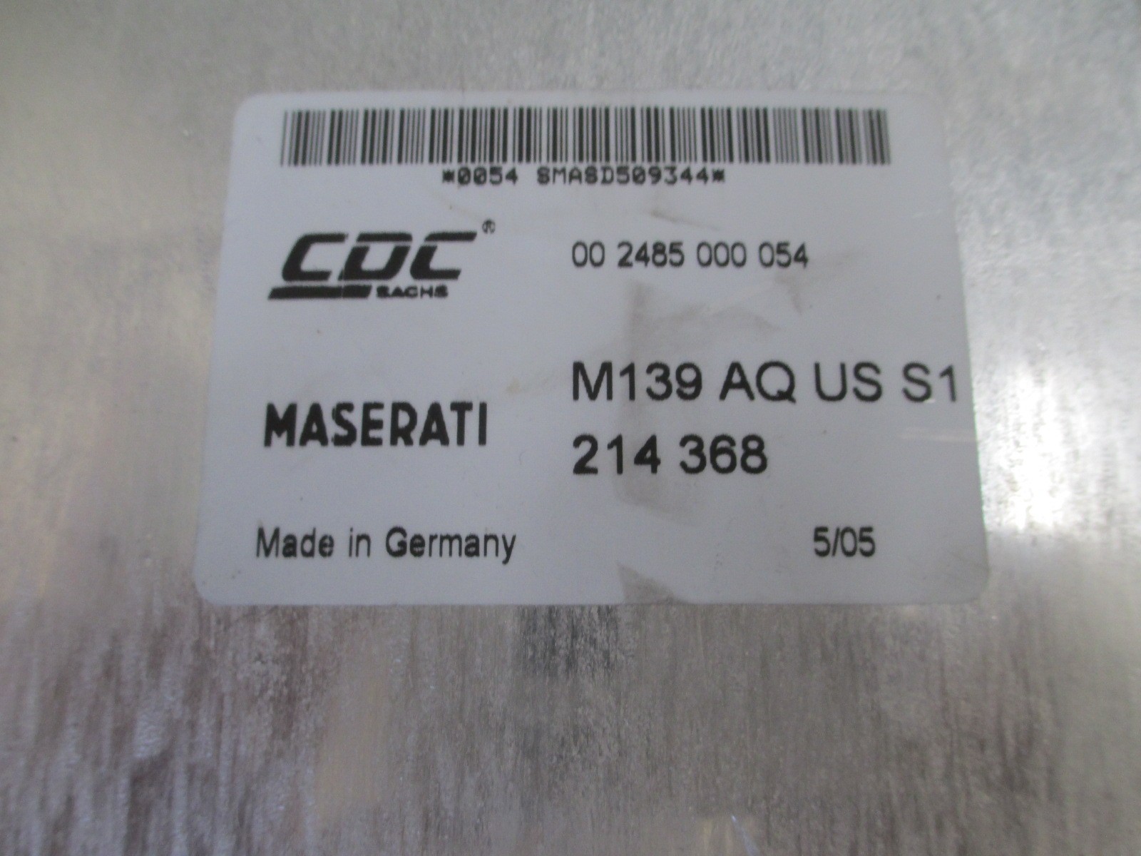 Maserati Quattroporte 05 - Suspension Control Unit / ECU # 214368