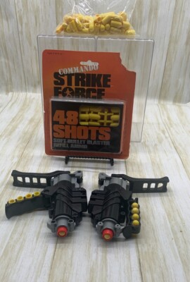 Vintage Larami 1986 Strike Force Rubber Bullet Toy Gun Italy
