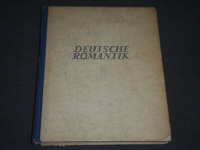 1949 DEUTSCHE ROMANTIK BY REINHARD JASPERT GERMAN BOOK - KD 3790