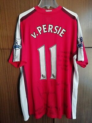 Arsenal Van Persie Match Worn Issue Signed Nike Home 2008 Arsenal Van Persie Match Worn Issue Signed Nike Home 2008