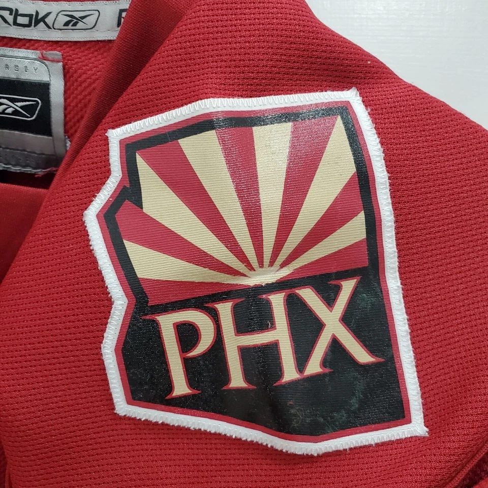 Camiseta deportiva de hockey Reebok NHL Arizona Coyote vintage bordada roja juvenil L/XL Foto 3 de 4